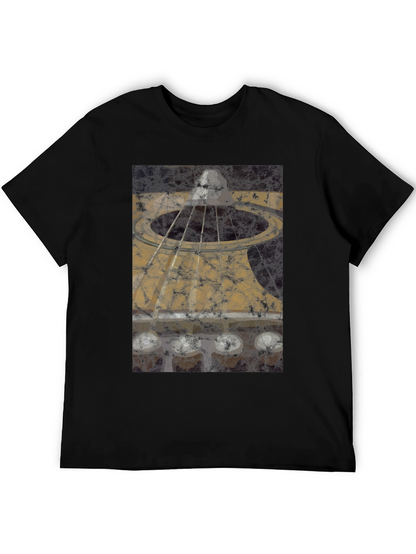 Abstract Acoustic Guitar Graphic T-Shirt