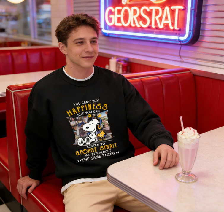Vintage Country Music Snoopy Graphic Sweatshirt