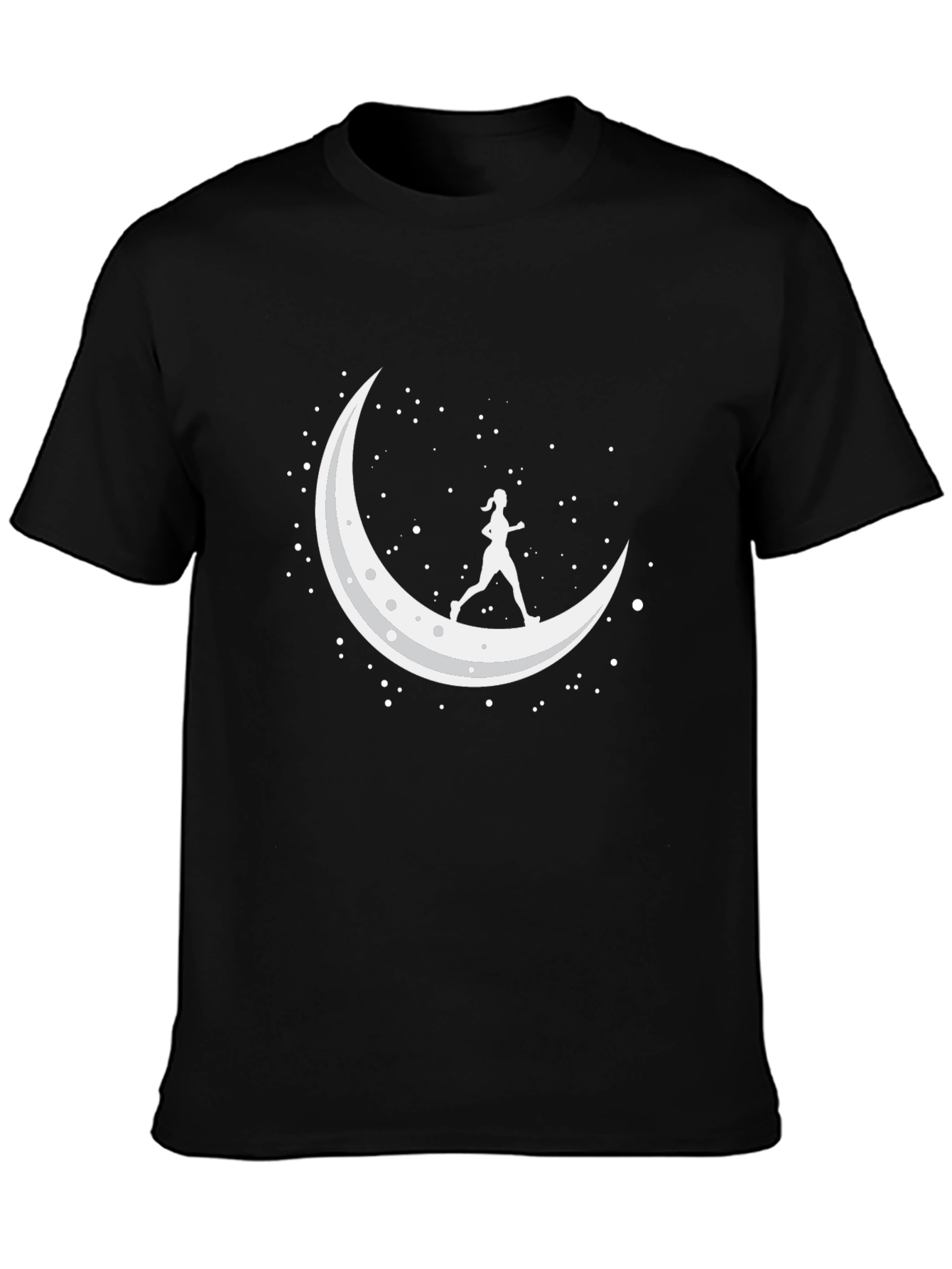 Moon Runner Graphic Tee - Black