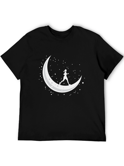 Moon Runner Graphic Tee - Black