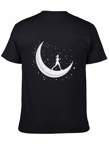 Moon Runner Graphic Tee - Black