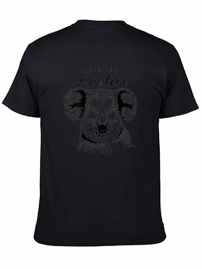 Save The Koalas Black Graphic Tee