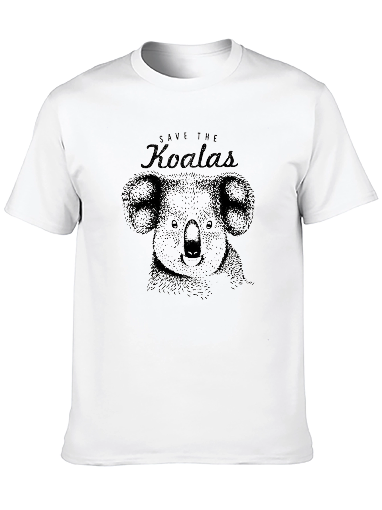 Save The Koalas Black Graphic Tee
