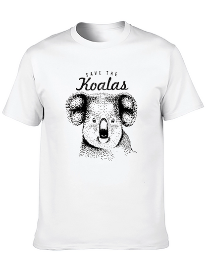 Save The Koalas Black Graphic Tee