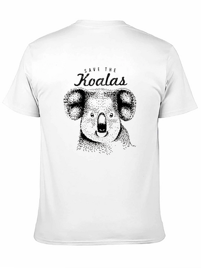 Save The Koalas Black Graphic Tee