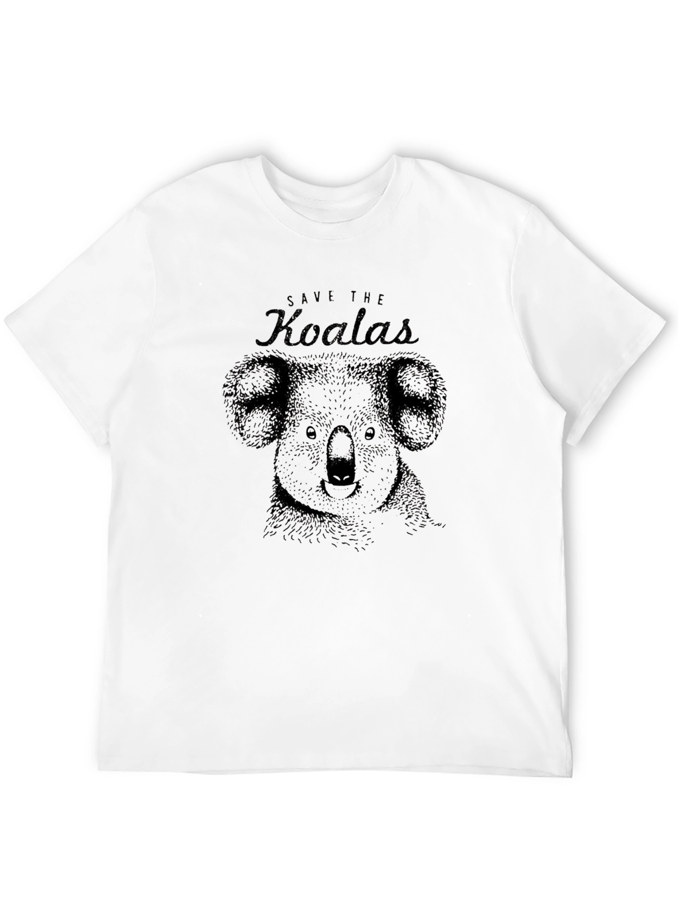Save The Koalas Black Graphic Tee
