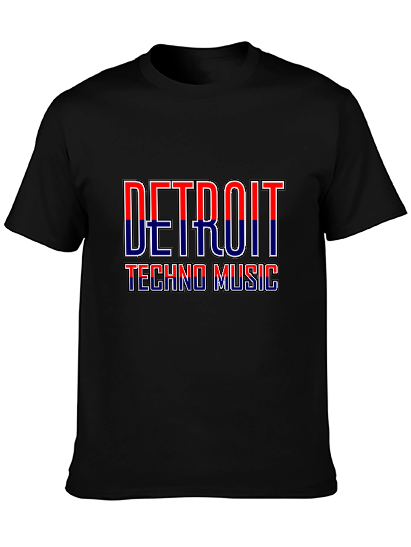 Detroit Techno Music Graphic T-Shirt