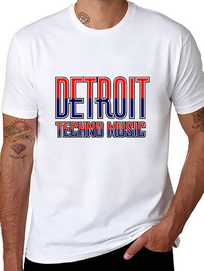 Detroit Techno Music Graphic T-Shirt