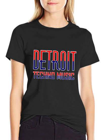 Detroit Techno Music Graphic T-Shirt