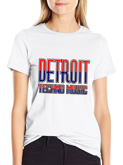 Detroit Techno Music Graphic T-Shirt