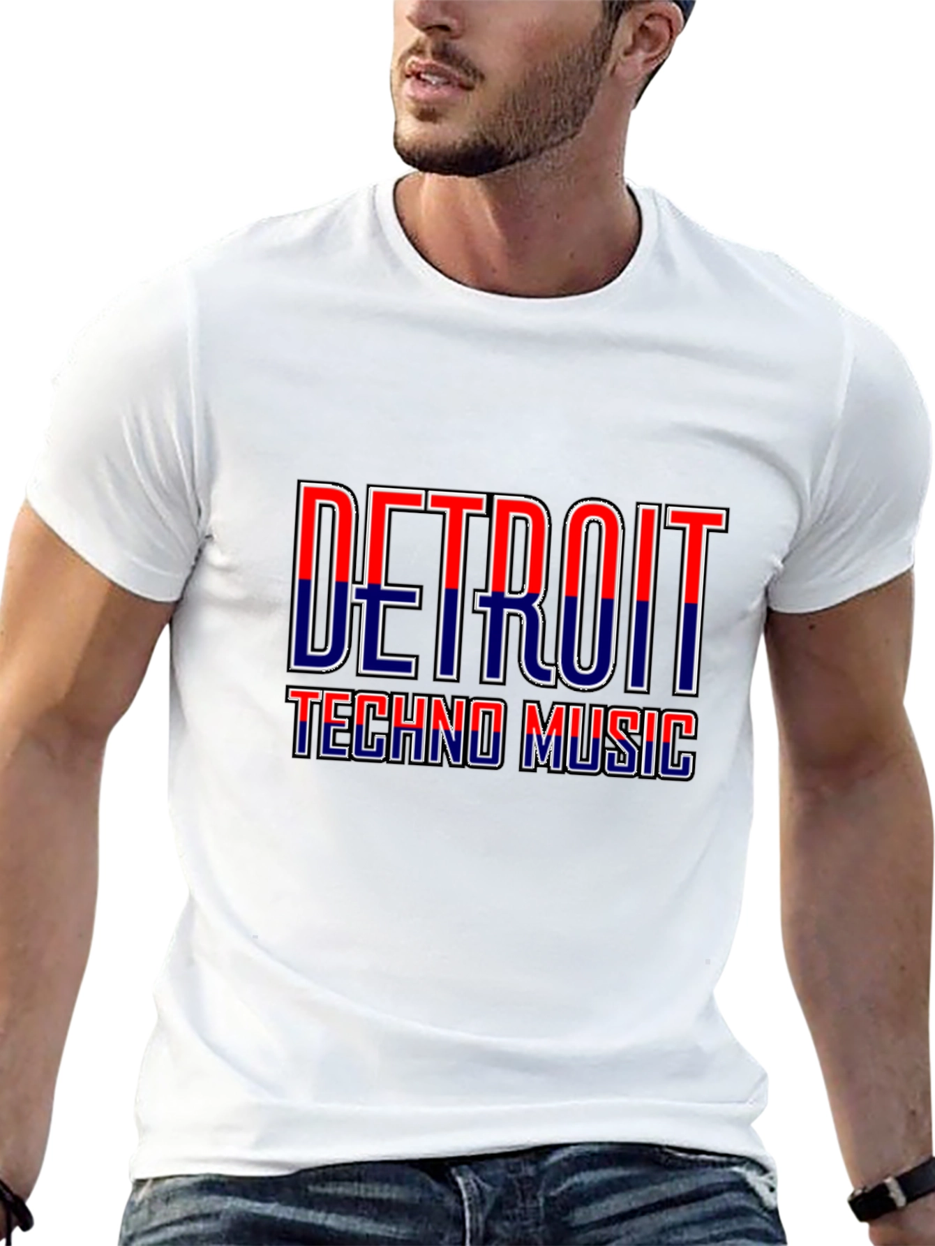 Detroit Techno Music Graphic T-Shirt