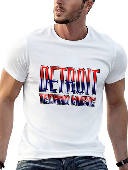 Detroit Techno Music Graphic T-Shirt