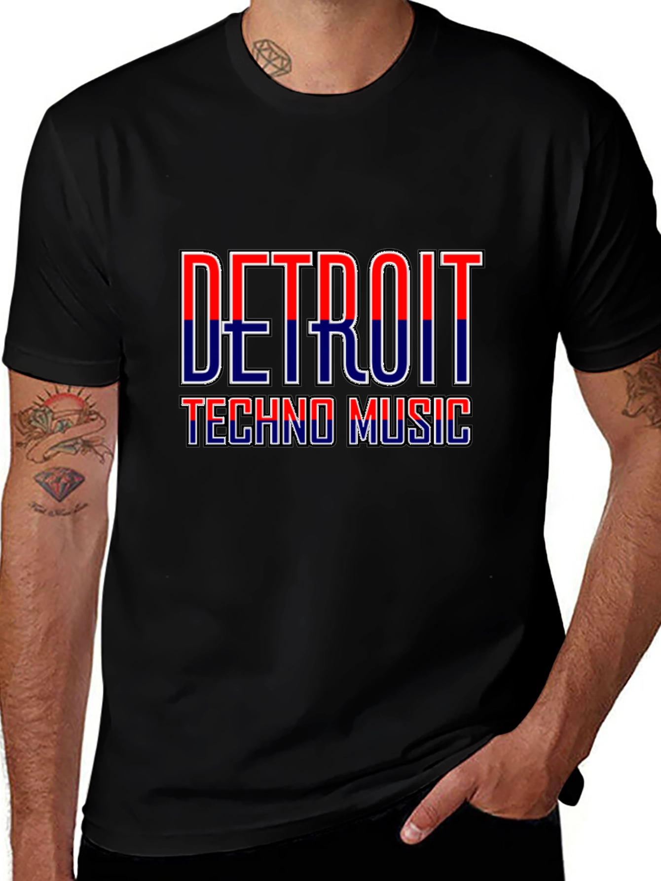 Detroit Techno Music Graphic T-Shirt