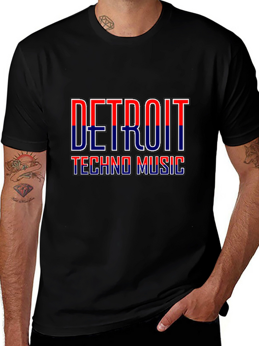 Detroit Techno Music Graphic T-Shirt