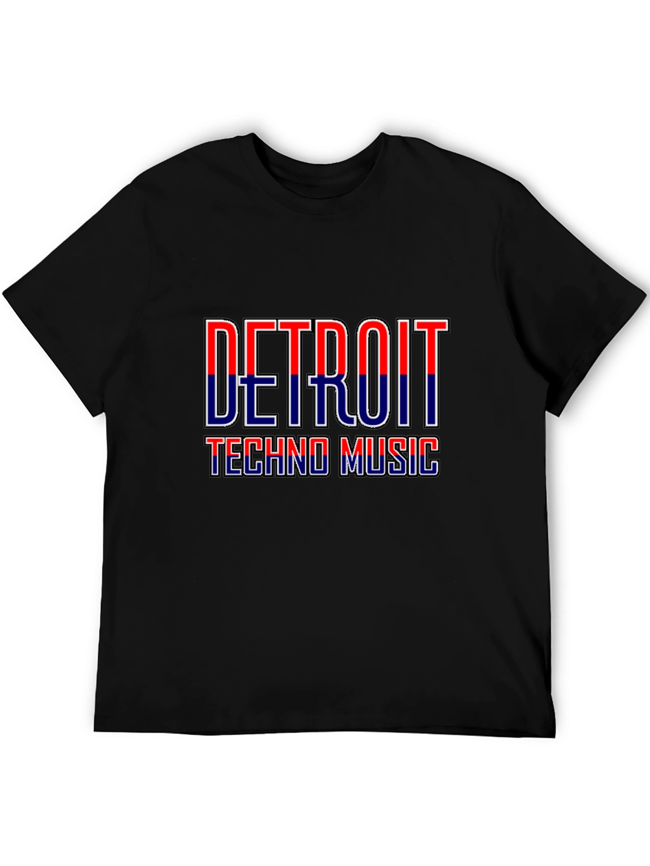 Detroit Techno Music Graphic T-Shirt