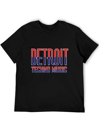 Detroit Techno Music Graphic T-Shirt