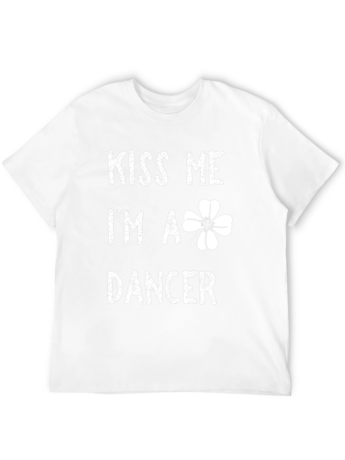 Kiss Me Im a Dancer Shamrock Graphic T-Shirt