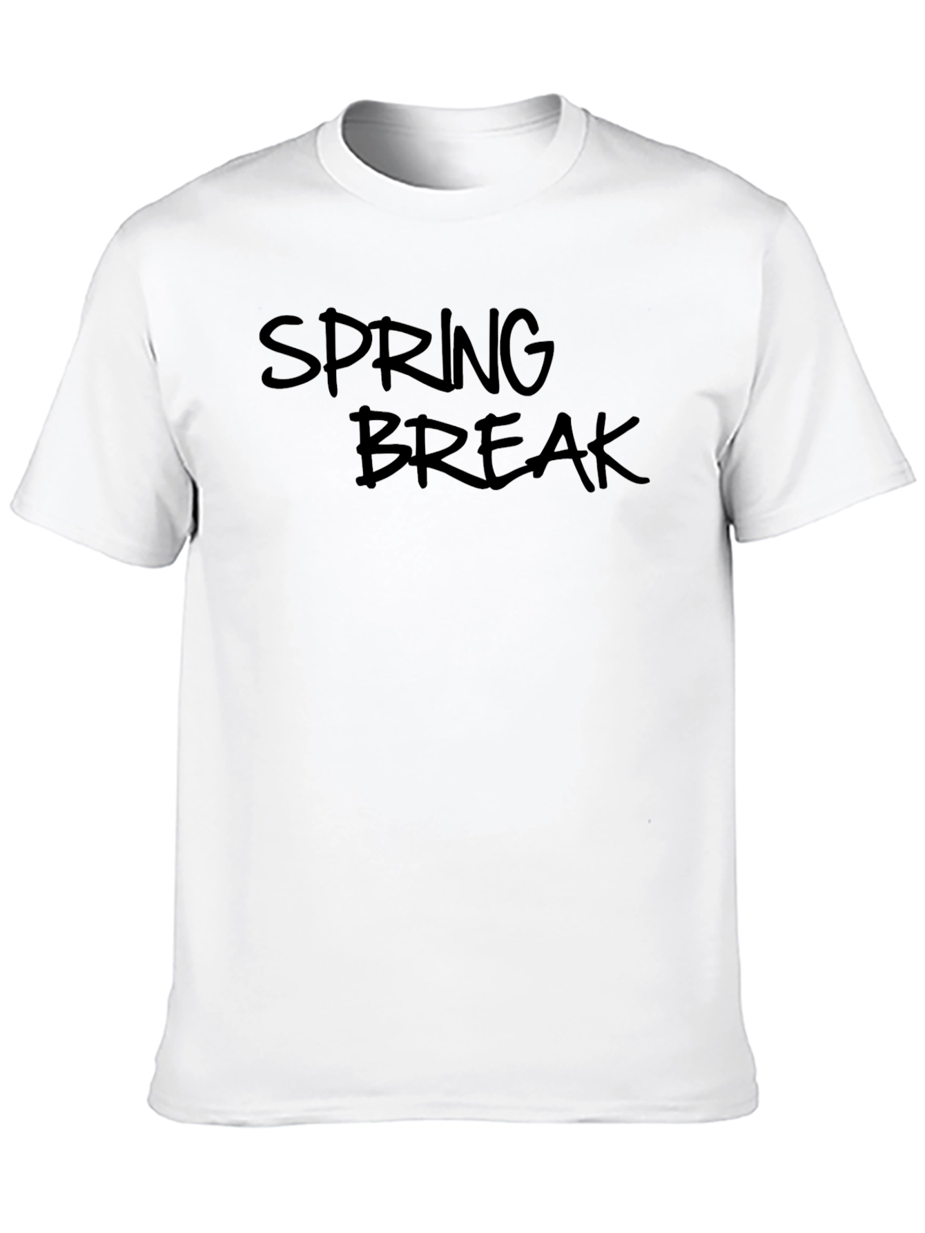 Spring Break Graphic Black T-Shirt