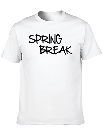 Spring Break Graphic Black T-Shirt