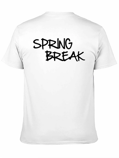 Spring Break Graphic Black T-Shirt