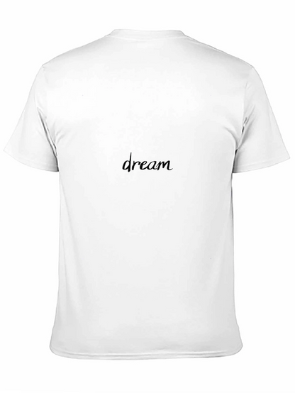 Mens Black Dream Graphic T-Shirt - Casual Comfort