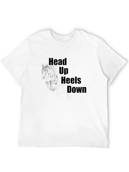 Equestrian T-Shirt - Head Up Heels Down