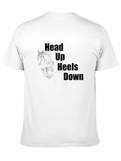 Equestrian T-Shirt - Head Up Heels Down