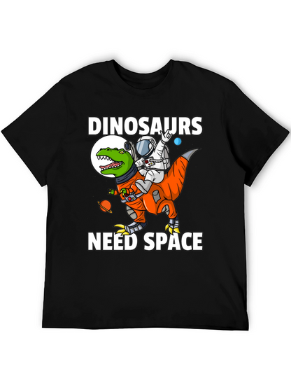 Dinosaurs Need Space T-Shirt Astronaut Riding Dino