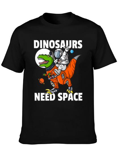Dinosaurs Need Space T-Shirt Astronaut Riding Dino