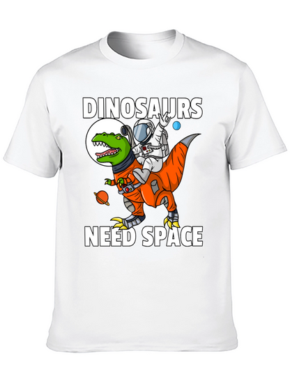 Dinosaurs Need Space T-Shirt Astronaut Riding Dino