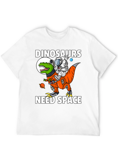 Dinosaurs Need Space T-Shirt Astronaut Riding Dino