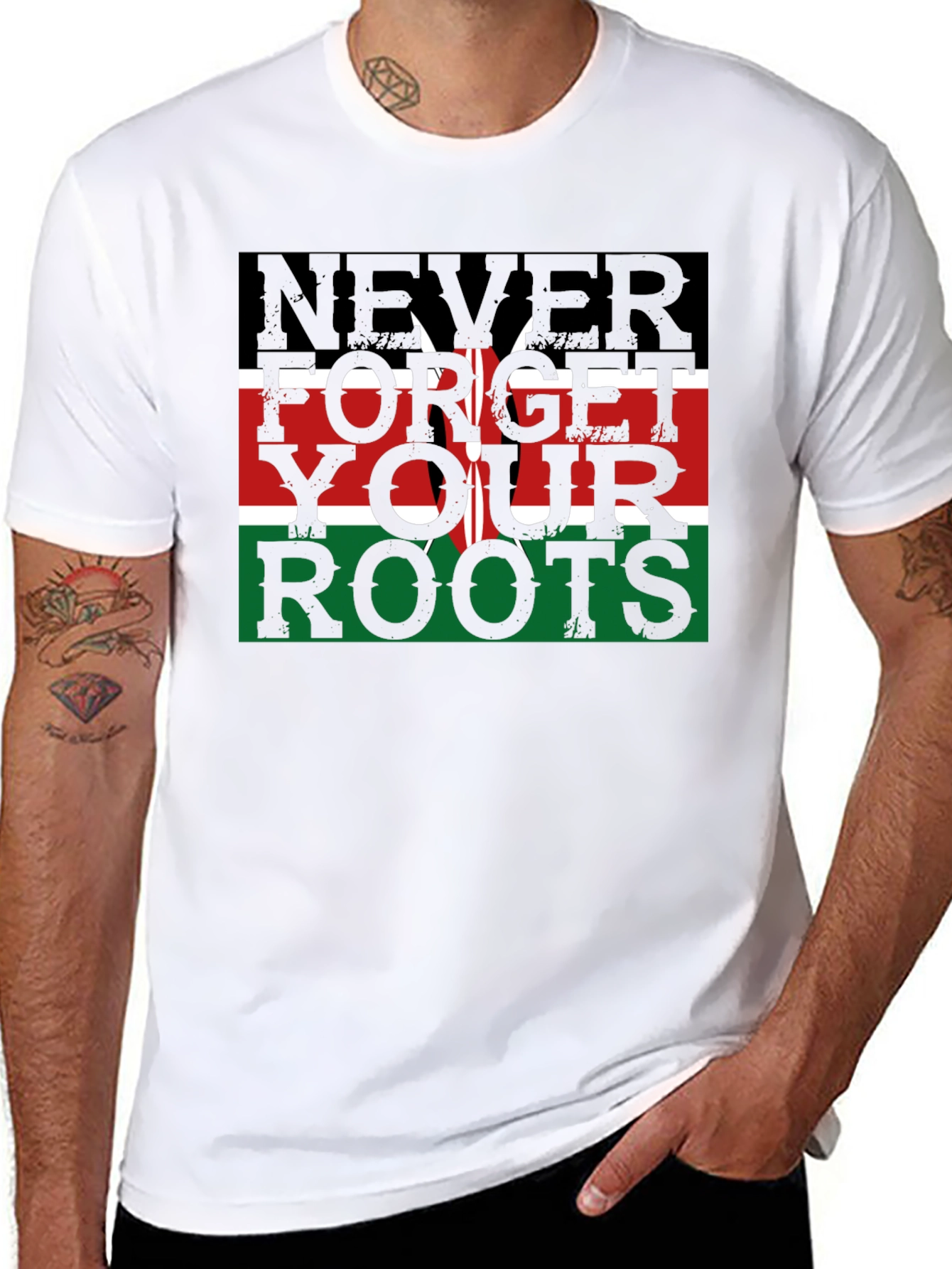Kenya Roots T-Shirt - Never Forget Design