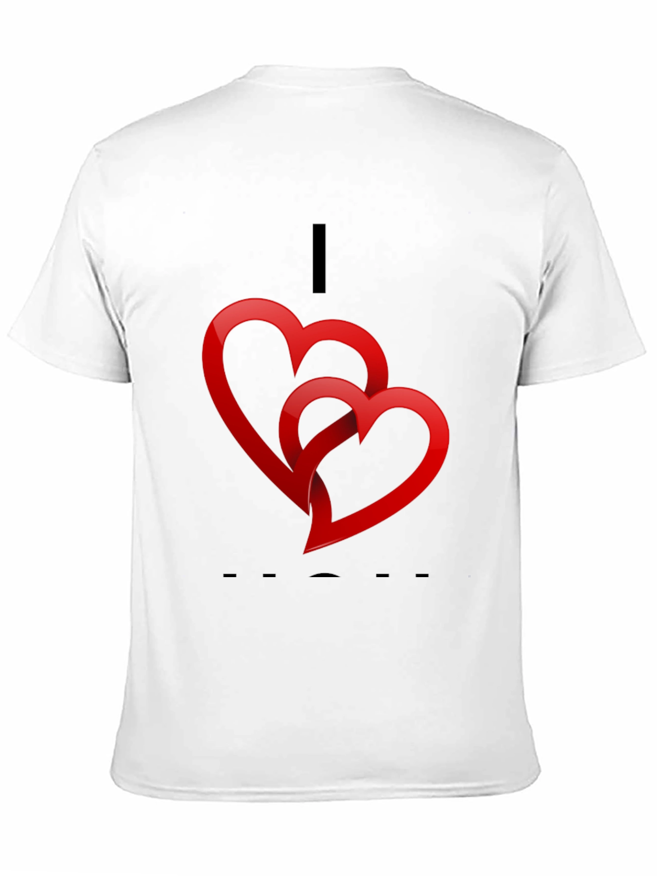 Heart Graphic Black T-Shirt - Valentines Day Ready
