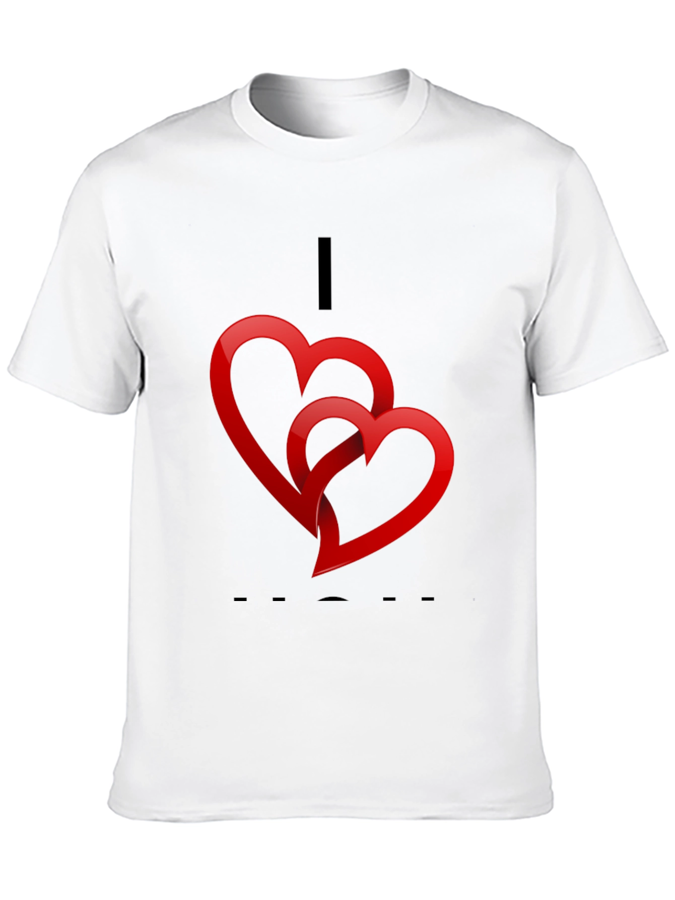 Heart Graphic Black T-Shirt - Valentines Day Ready