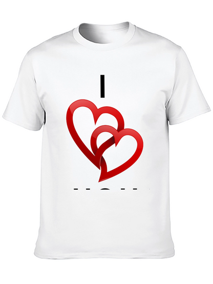 Heart Graphic Black T-Shirt - Valentines Day Ready