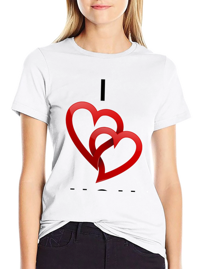 Heart Graphic Black T-Shirt - Valentines Day Ready