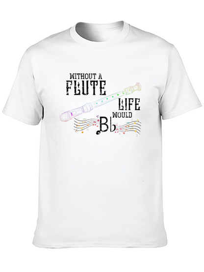 Flute Life Graphic T-Shirt - Music Lover Tee