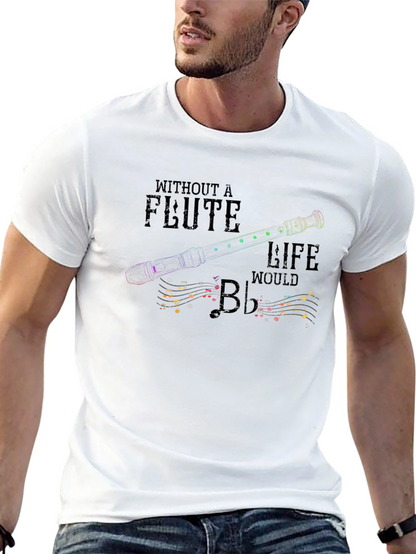 Flute Life Graphic T-Shirt - Music Lover Tee