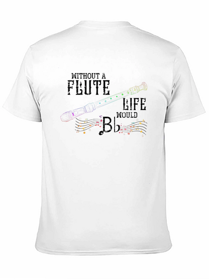 Flute Life Graphic T-Shirt - Music Lover Tee