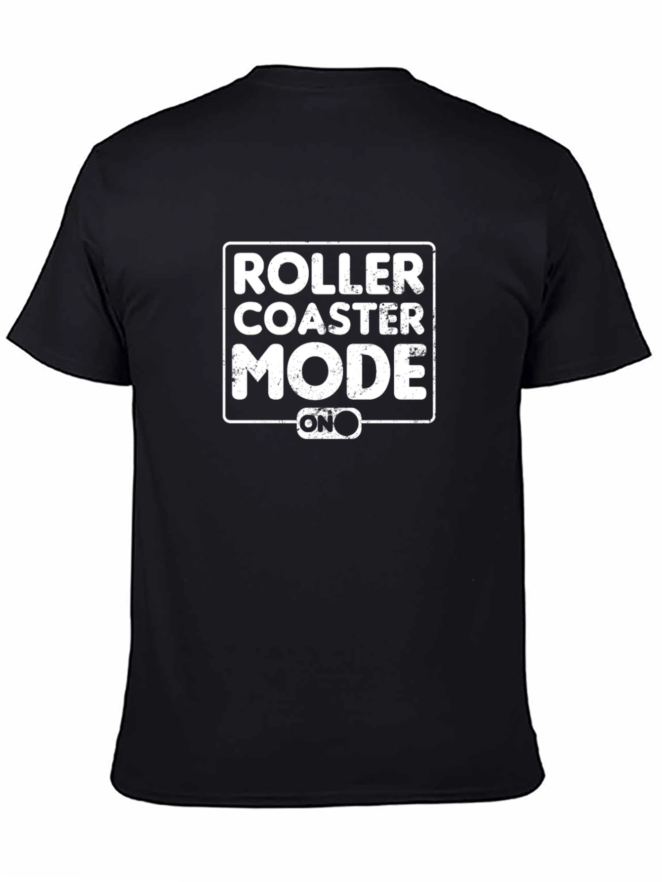 Roller Coaster Mode On Black Tee