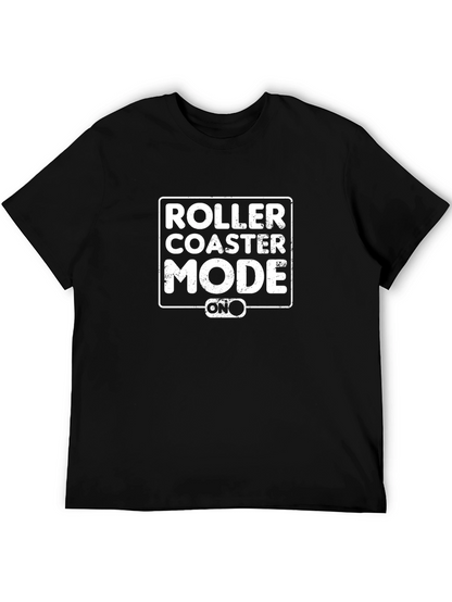 Roller Coaster Mode On Black Tee