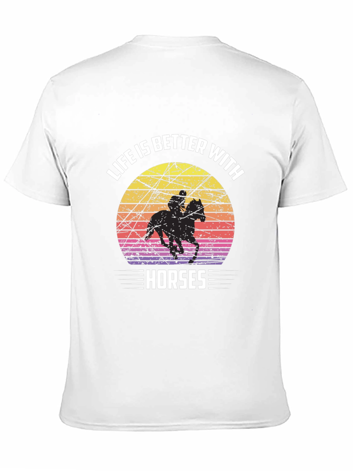 Life is Better with Horses Graphic T-Shirt