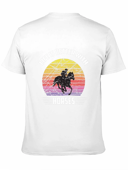 Life is Better with Horses Graphic T-Shirt