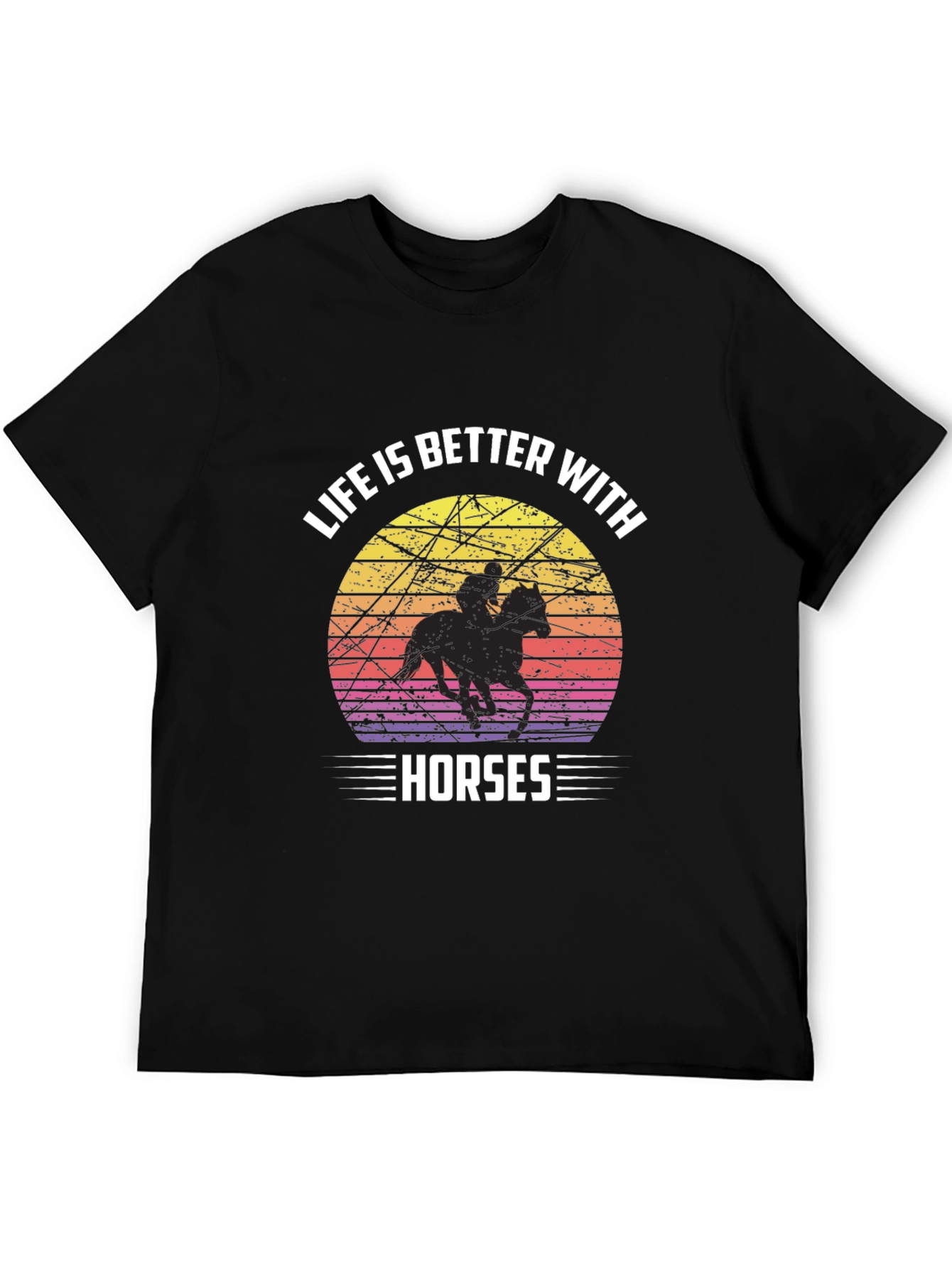 Life is Better with Horses Graphic T-Shirt