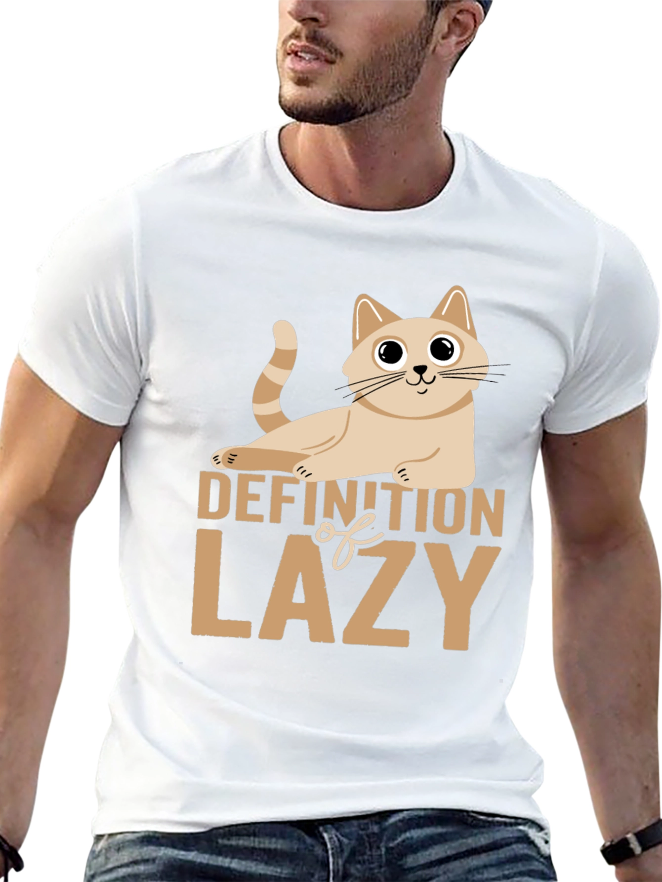 Lazy Definition Cat T-Shirt