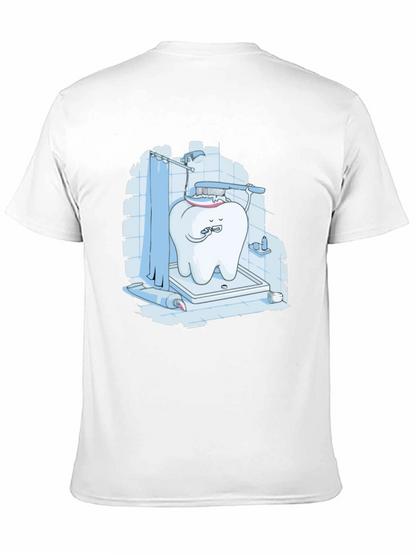 Funny Tooth Brushing in Shower Graphic Tee