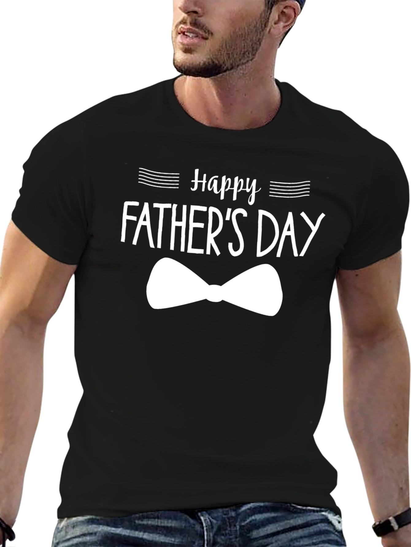 Happy Fathers Day Bowtie T-Shirt