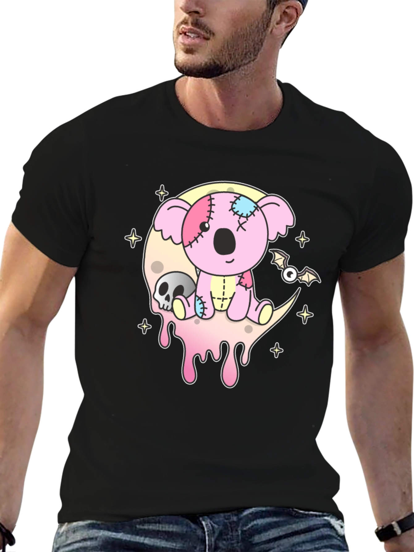 Creepy Cute Koala Bear Graphic T-Shirt