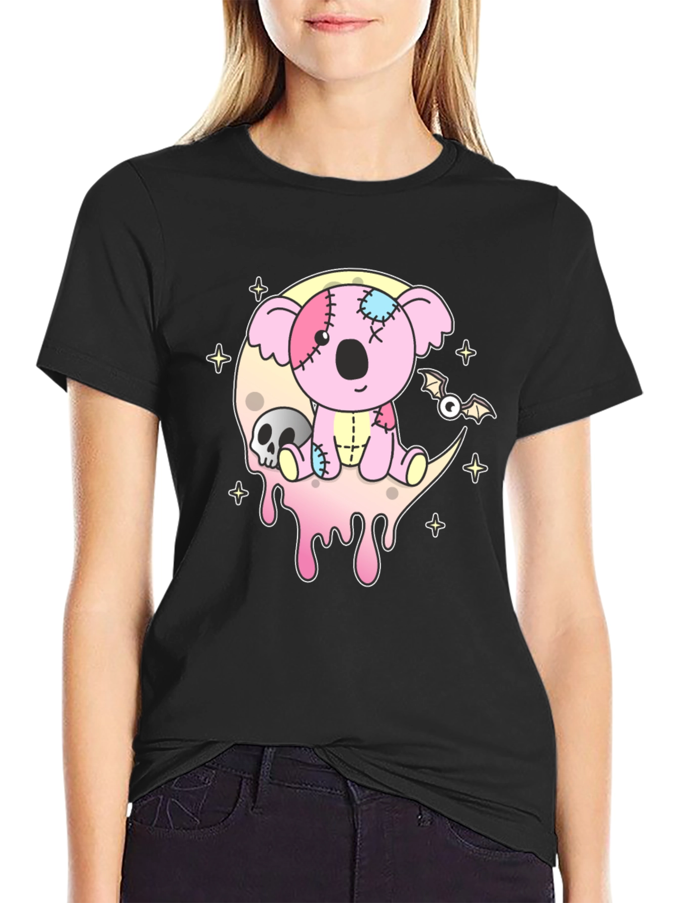 Creepy Cute Koala Bear Graphic T-Shirt