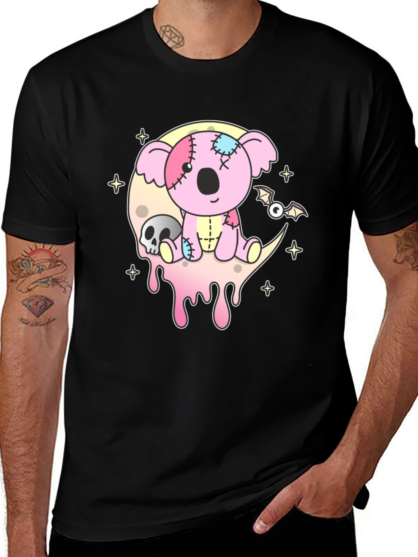 Creepy Cute Koala Bear Graphic T-Shirt